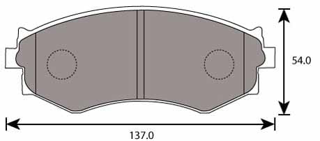 PREMIUM BRAKE PAD SET (4)