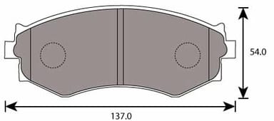 PREMIUM BRAKE PAD SET (4)