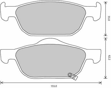 PREMIUM BRAKE PAD SET (4)