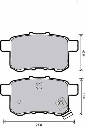 PREMIUM BRAKE PAD SET (4)