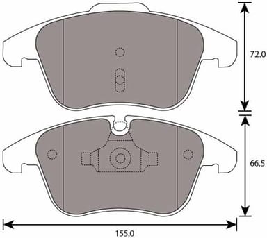 PREMIUM BRAKE PAD SET (4)