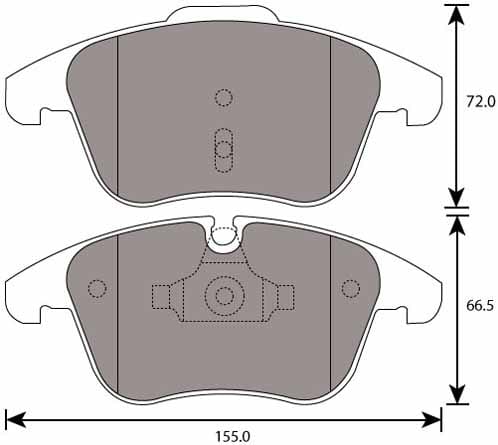 PREMIUM BRAKE PAD SET (4)