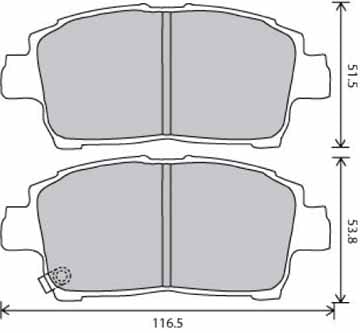 PREMIUM BRAKE PAD SET (4)