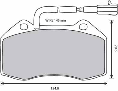 PREMIUM BRAKE PAD SET (4)