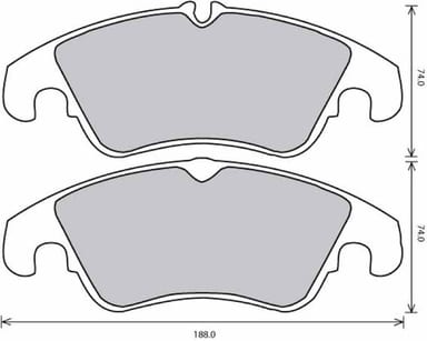 FERODO BRAKE PAD SET (4)