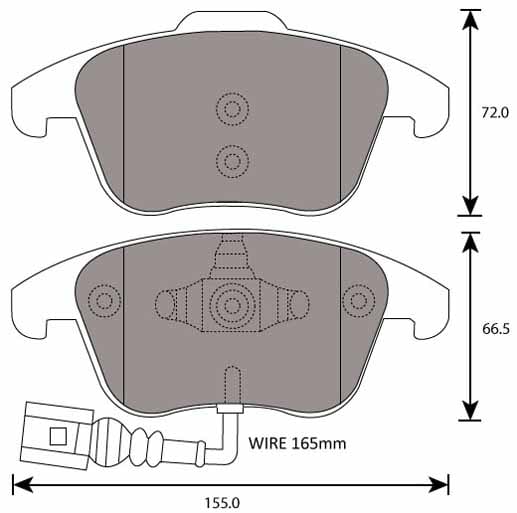 PREMIUM BRAKE PAD SET (4)