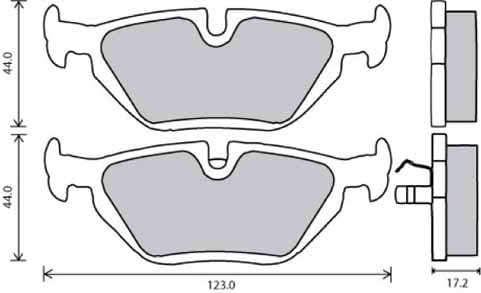 PREMIUM BRAKE PAD SET (4)