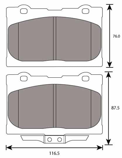 PREMIUM BRAKE PAD SET (4)