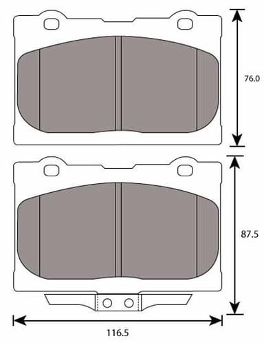 PREMIUM BRAKE PAD SET (4)