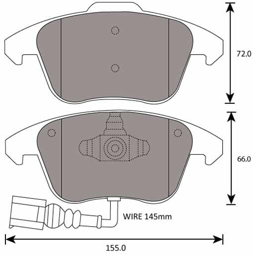 PREMIUM BRAKE PAD SET (4)