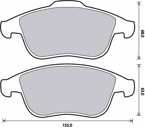 PREMIUM BRAKE PAD SET (4)