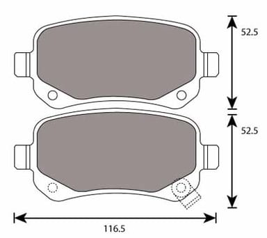 PREMIUM BRAKE PAD SET (4)