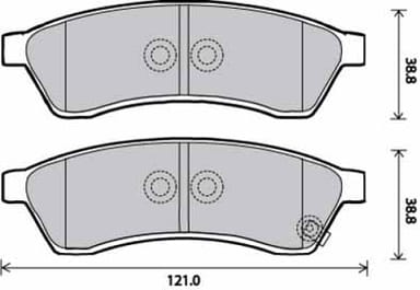 FERODO BRAKE PAD SET (4)
