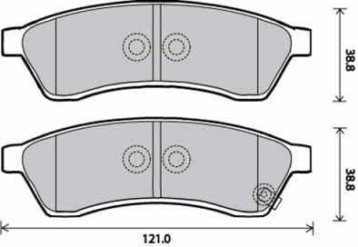 FERODO BRAKE PAD SET (4)