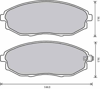 FERODO BRAKE PAD SET (4)