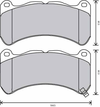 PREMIUM BRAKE PAD SET (4)