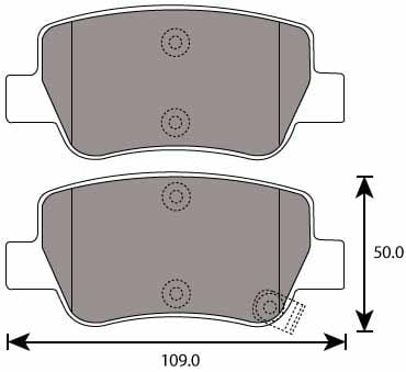 PREMIUM BRAKE PAD SET (4)