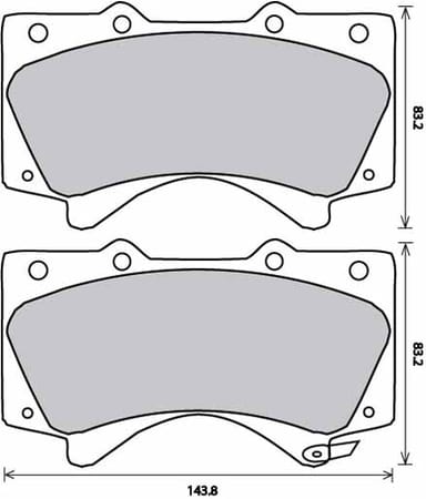 FERODO BRAKE PAD SET (4)