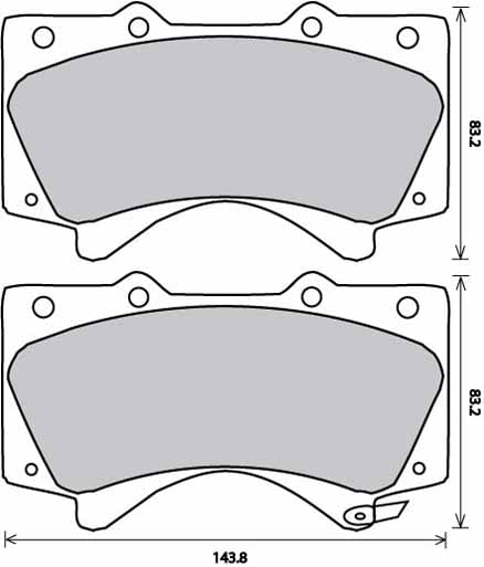 FERODO BRAKE PAD SET (4)