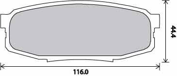 FERODO BRAKE PAD SET (4)