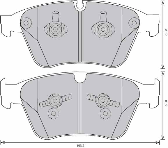 PREMIUM BRAKE PAD SET (4)