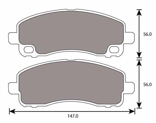 PREMIUM BRAKE PAD SET (4)