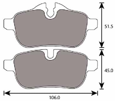 PREMIUM BRAKE PAD SET (4)