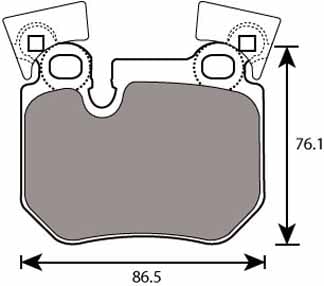 FERODO BRAKE PAD SET (4)