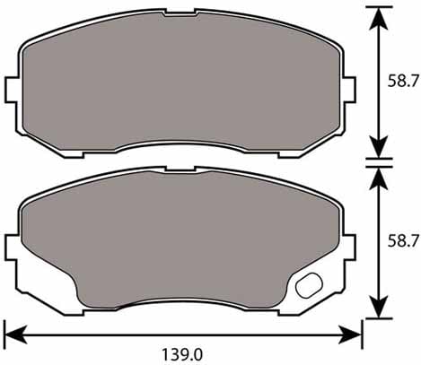 PREMIUM BRAKE PAD SET (8)