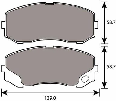 PREMIUM BRAKE PAD SET (8)