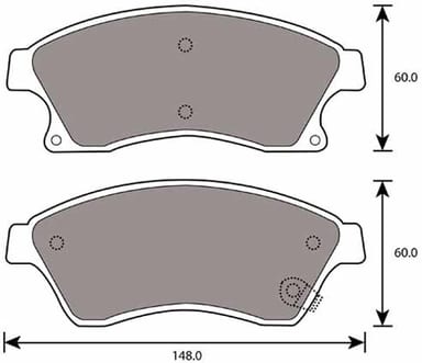 PREMIUM BRAKE PAD SET (4)