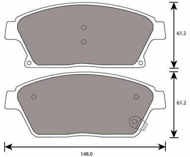 FERODO BRAKE PAD SET (4)