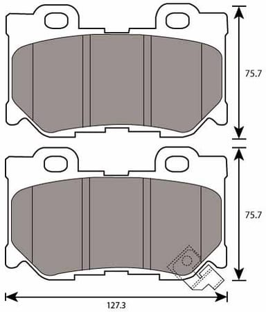 PREMIUM BRAKE PAD SET (4)