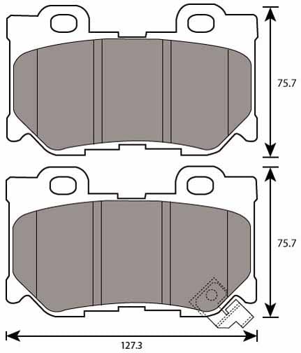 PREMIUM BRAKE PAD SET (4)