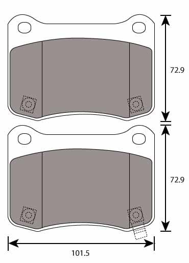 PREMIUM BRAKE PAD SET (4)