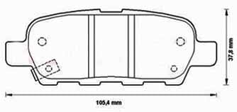 FERODO BRAKE PAD SET (4)
