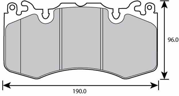 FERODO BRAKE PAD SET (4)