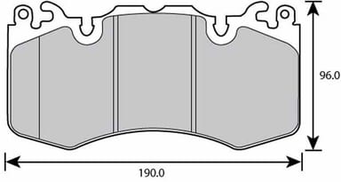 FERODO BRAKE PAD SET (4)
