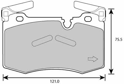 FERODO BRAKE PAD SET (4)