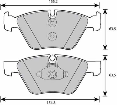 PREMIUM BRAKE PAD SET (4)