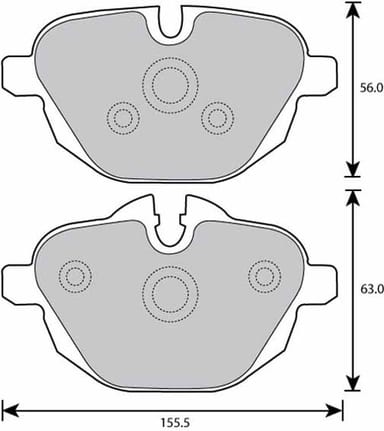 FERODO BRAKE PAD SET (4)