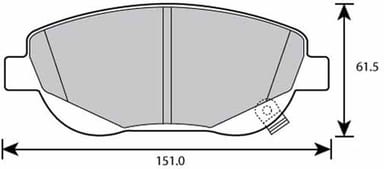 FERODO BRAKE PAD SET (4)