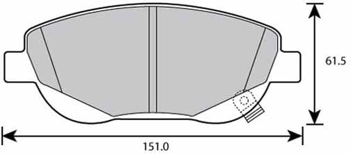 FERODO BRAKE PAD SET (4)