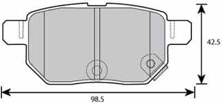 FERODO BRAKE PAD SET (4)