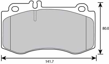 FERODO BRAKE PAD SET (4)