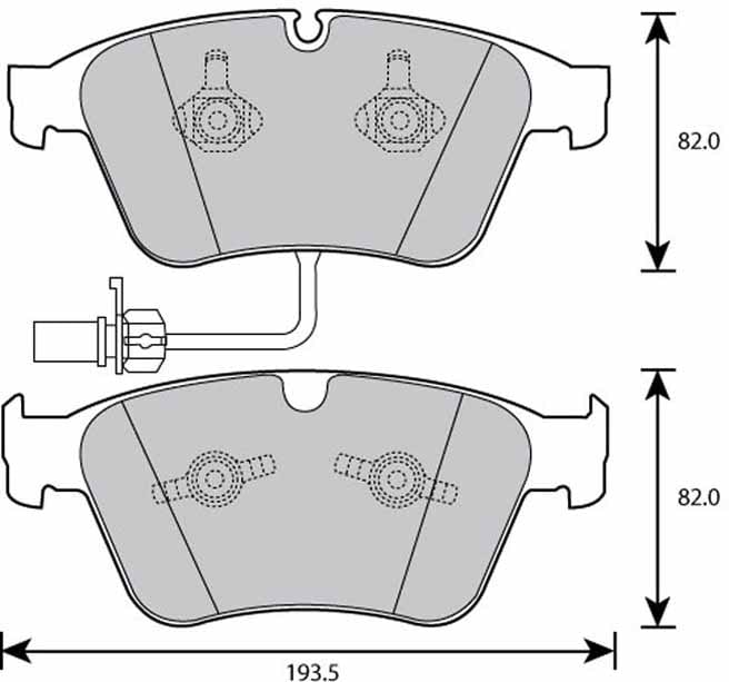 PREMIUM BRAKE PAD SET (4)