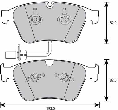 PREMIUM BRAKE PAD SET (4)
