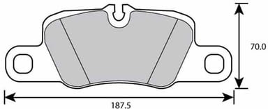 FERODO BRAKE PAD SET (4)