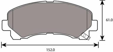 FERODO BRAKE PAD SET (4)