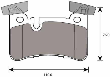FERODO BRAKE PAD SET (4)
